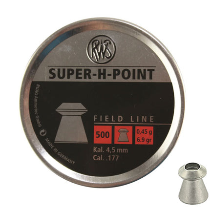 RWS Super H Point Airgun Pellets .177 - 500 Tin