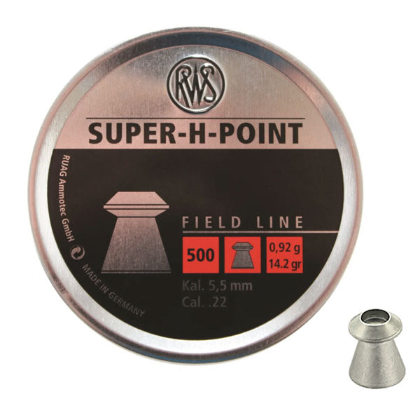 RWS Super H Point Airgun Pellets .22 - 500 Tin