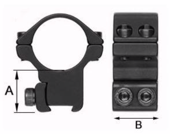 Sportsmatch - 34mm Dovetail 9.5-11.5mm - ATP34 - 21mm Mounts - Height Adjustable