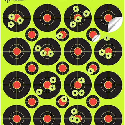 Splatterburst Targets - 2" Self Adhesive - 400 Targets / 25 Sheets