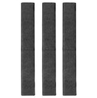 Ergo Textured Slim Line Rail Covers - 3 Pack - Black