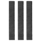 Ergo Textured Slim Line Rail Covers - 3 Pack - Black