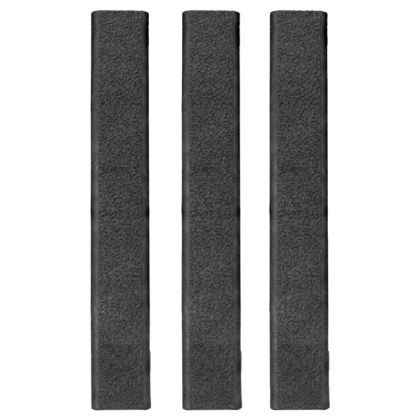 Ergo Textured Slim Line Rail Covers - 3 Pack - Black
