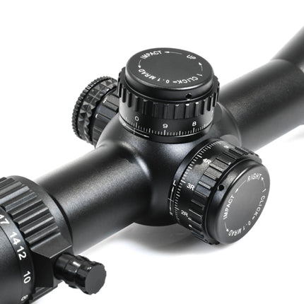 Wulf Defender 4.8-26 x 56 MRAD 0.1 Illuminated FFP 34mm Rifle Scope turrets