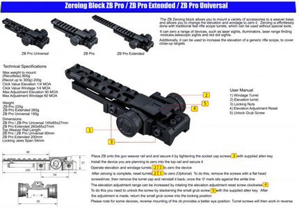 ZB_Lite Pro Universal - Adjustable Picatinny Mount - PARD NV 008 - Camiszon