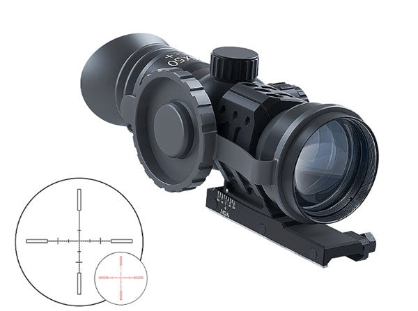 Immersive Optics 14x50 MILDOT w/MOA ADJ MOUNTS
