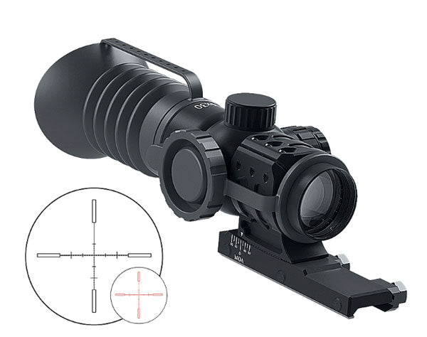 Immersive Optics 5x30 MILDOT w/MOA ADJ MOUNTS